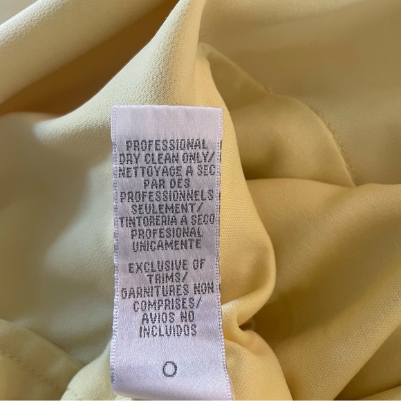 THEIA lemon ruffle yellow asymmetric midi dress 22768 - Picture 15 of 16